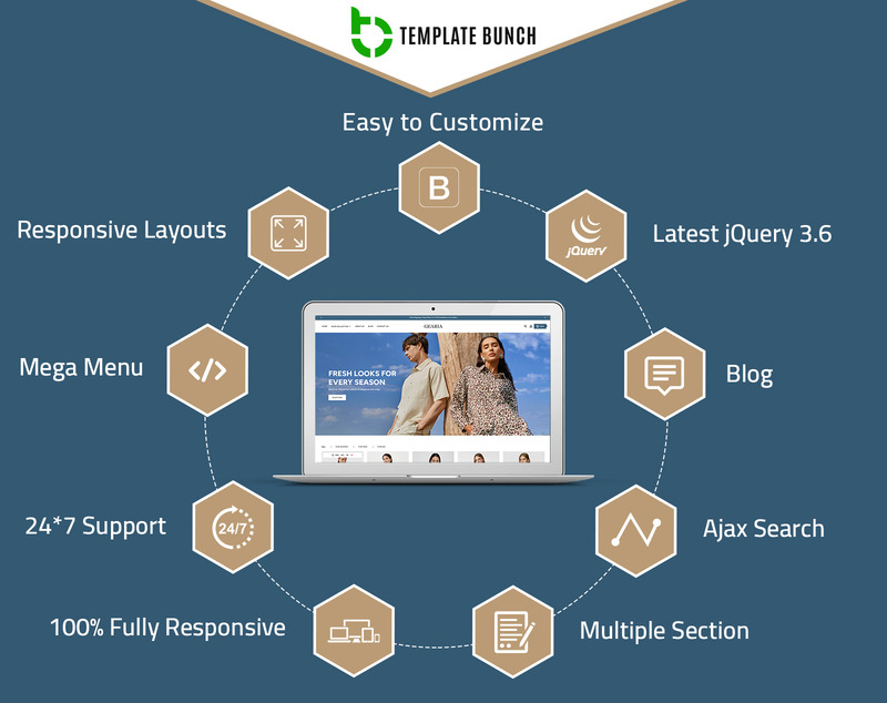 Gearia - 适用于电子商务的时尚响应式 Shopify 主题 - Features Image 1
