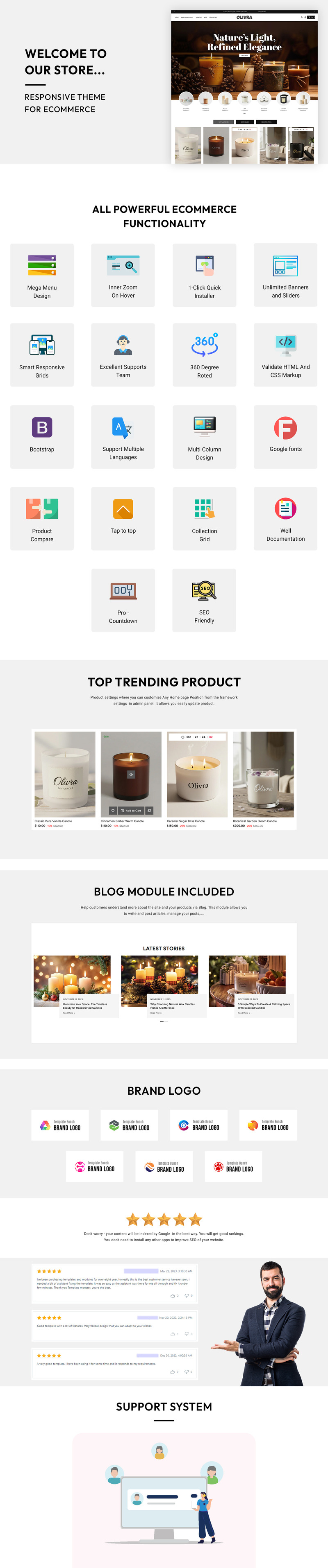 Olivra – Responsivt Shopify-tema för e-handel med ljus - Features Image 3