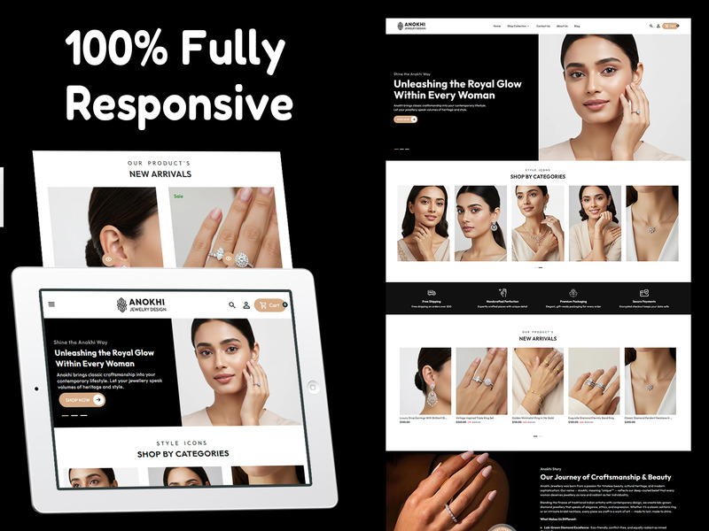 Anokhi – Responsivt Shopify-tema för smycken, mångsidigt och funktionellt - Features Image 1