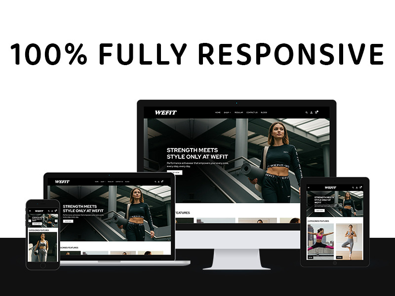 Wefit - responsywny motyw Shopify dla sklepów e-commerce z odzieżą sportową - Obraz funkcji 2