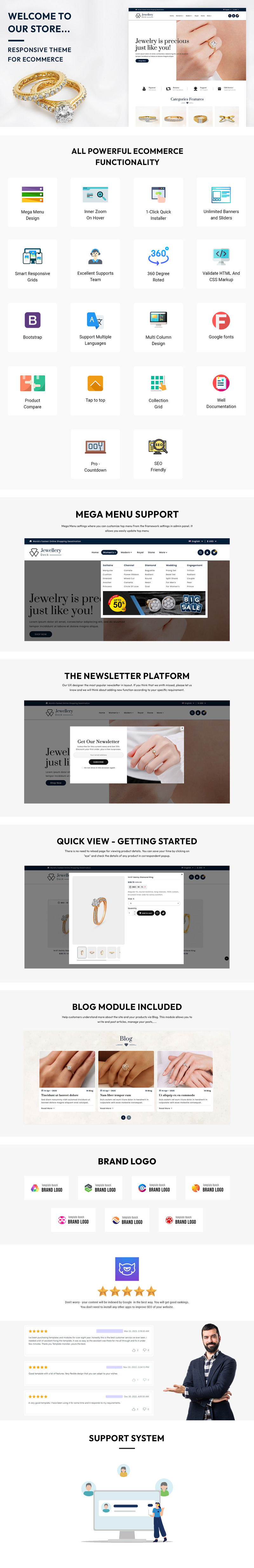 Jewellery Deck - Responsive Prestashop Theme for eCommerce - Features Image 3