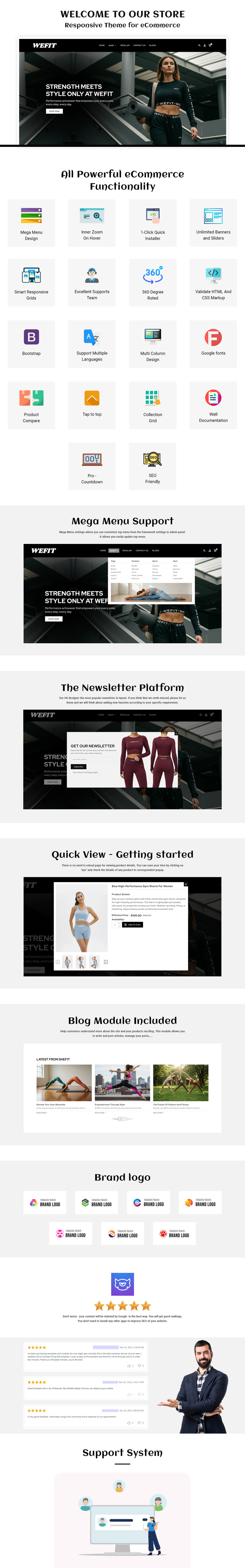 Wefit - responsywny motyw Shopify dla sklepów e-commerce z odzieżą sportową - Obraz funkcji 3