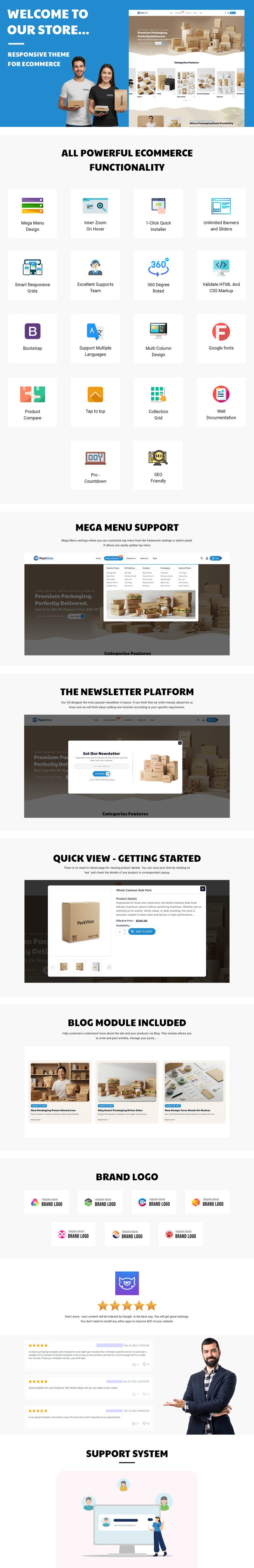 Packvista - Tema Shopify responsivo para embalagens de comércio eletrônico - Features Image 3