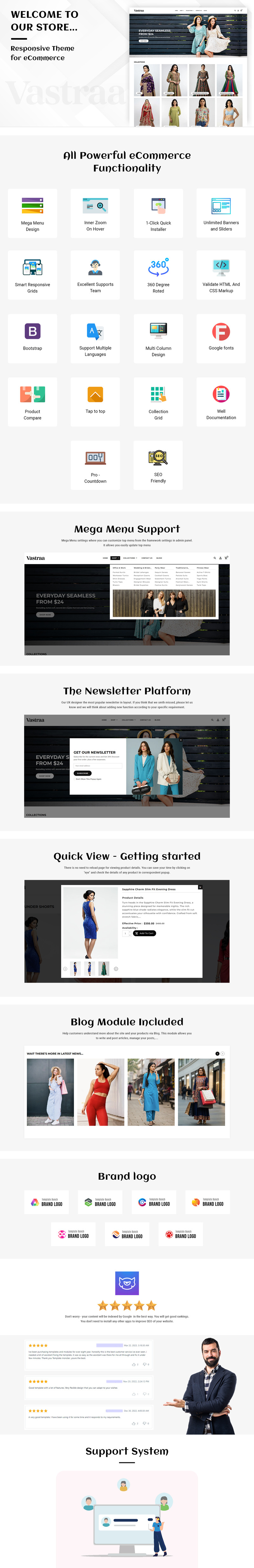 Vastraa - responzivní šablona Shopify pro e-commerce zaměřená na módu - Features Image 3