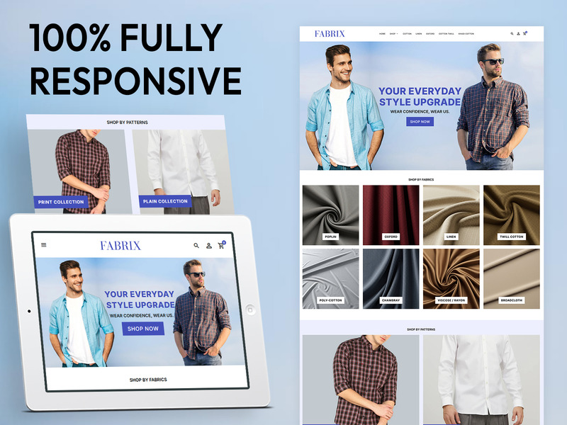 Fabrix - E-Ticaret için Modaya Duyarlı Shopify Teması - Features Image 1