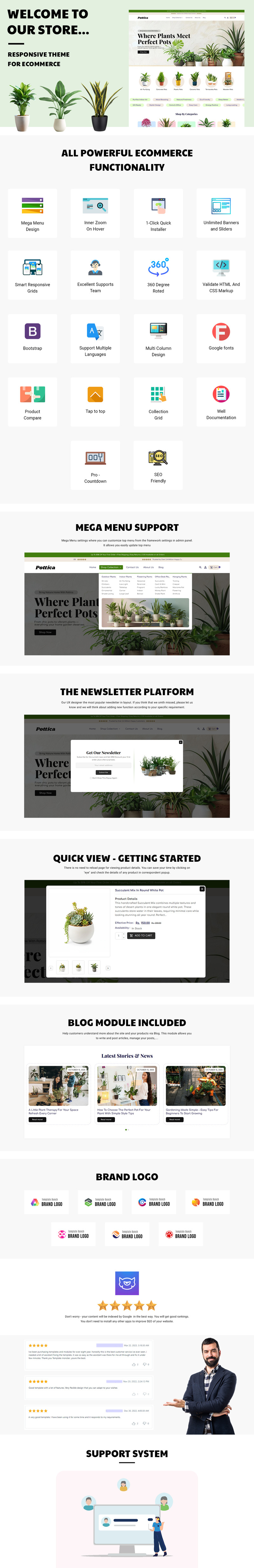Pottica – Responsives Shopify-Theme für Pflanzen im E-Commerce - Eigenschaften Bild 3