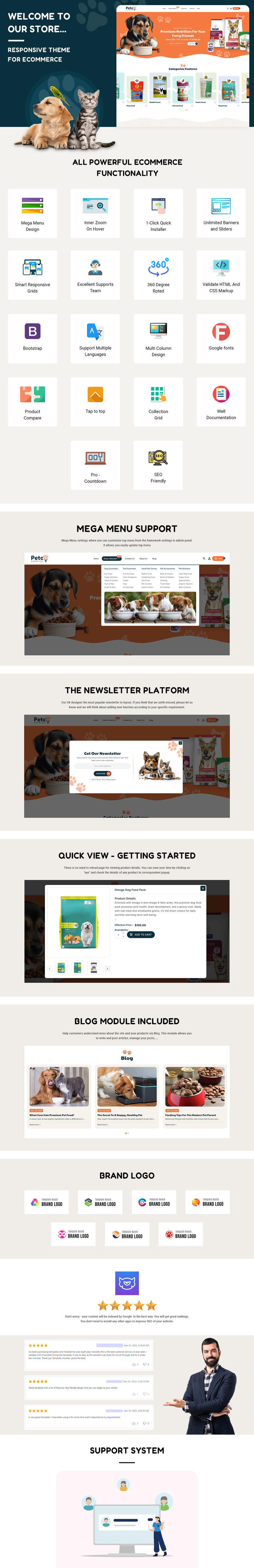 Petco - Tema Shopify reattivo per alimenti per animali domestici per l'eCommerce - Caratteristiche Immagine 3