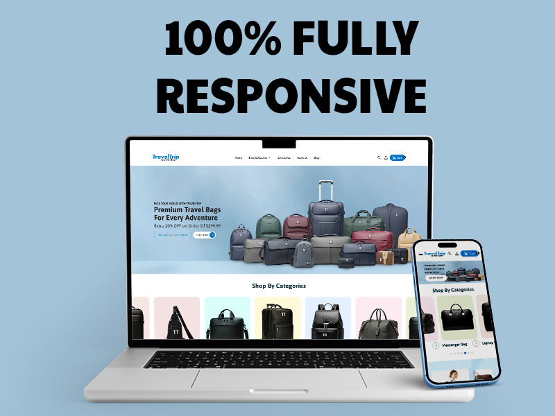 TravelTrip – Tema Shopify reattivo per borse ed e-commerce - Caratteristiche Immagine 2