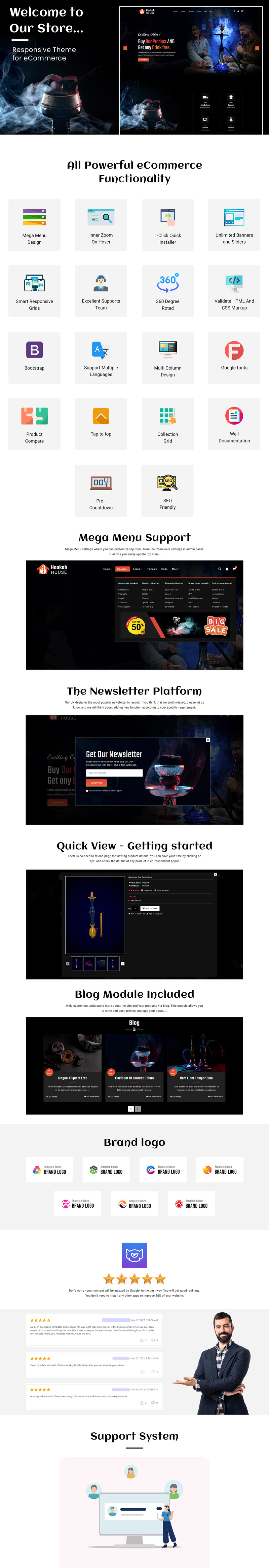 Адаптивная тема Prestashop «Дом кальяна и вина» - Features Image 3