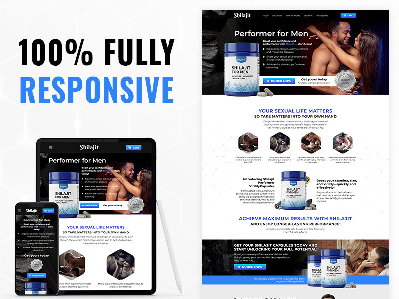 Shilajit per uomini - Tema Shopify multiuso per prodotto singolo - Caratteristiche Immagine 1