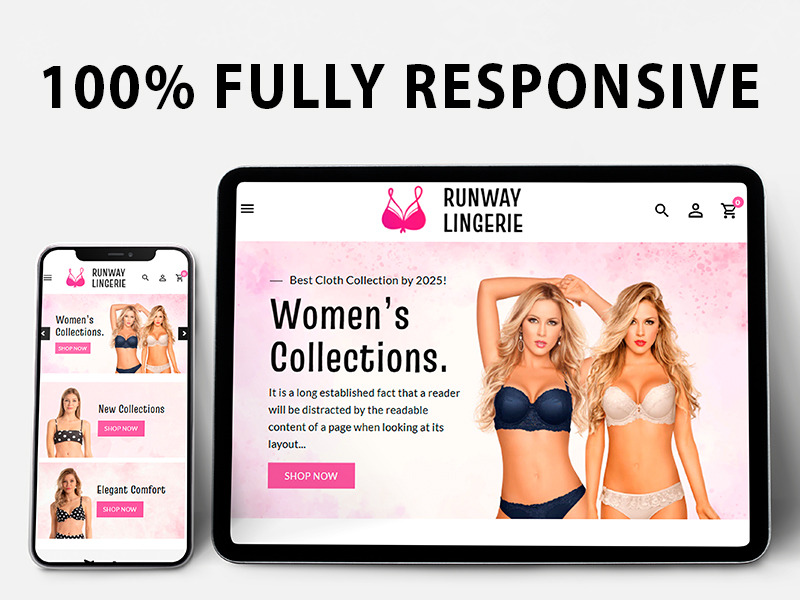 Runway Lingerie - responsywny motyw Shopify dla eCommerce - Obraz funkcji 2