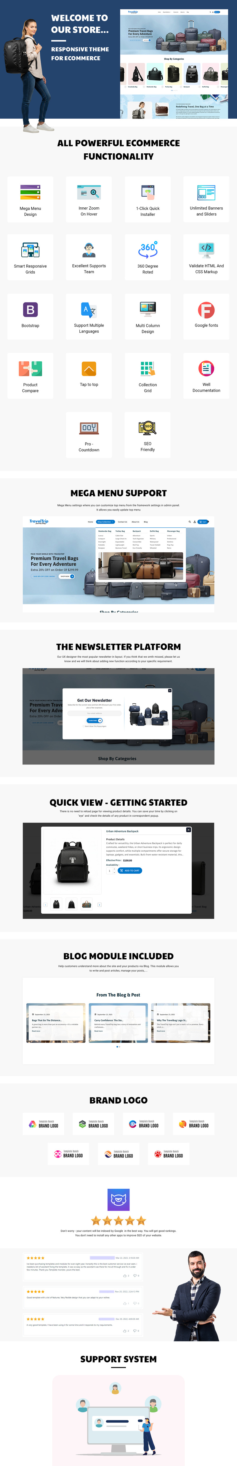 TravelTrip – Tema Shopify reattivo per borse ed e-commerce - Caratteristiche Immagine 3