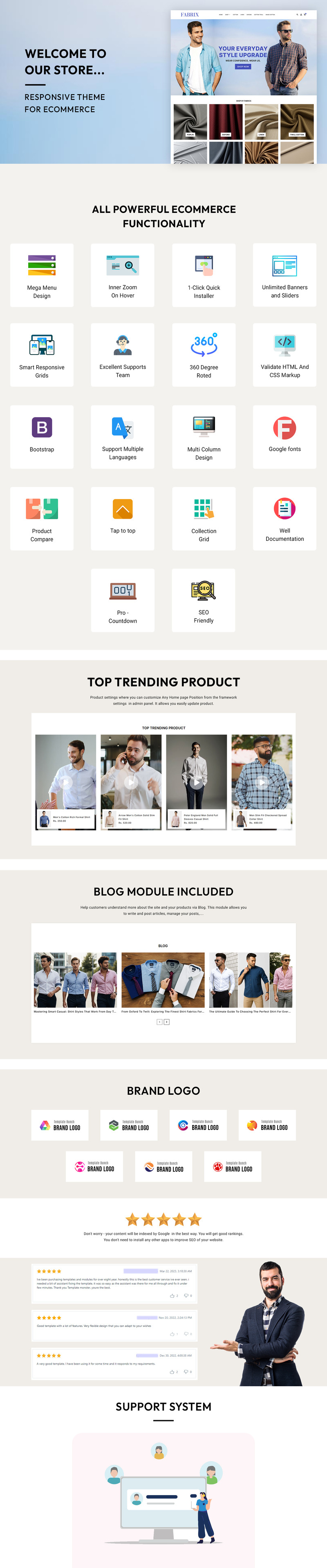Fabrix - E-Ticaret için Modaya Duyarlı Shopify Teması - Features Image 3