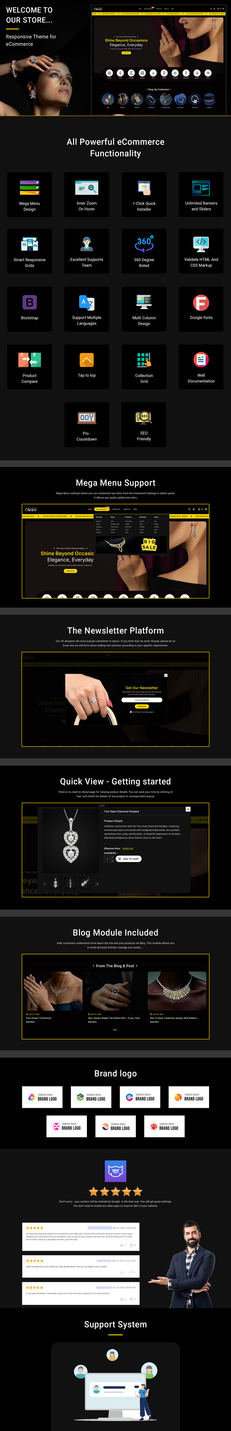 Olivine Jewelry - Multifunctioneel responsief Shopify-thema - Features Image 3