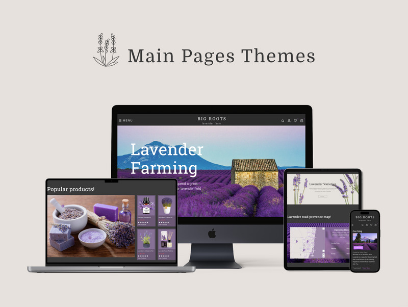 Big Root - Floristería, Decoración, Flores, Regalos Celebraciones, Arte Tienda Shopify 2.0 - Características Imagen 3