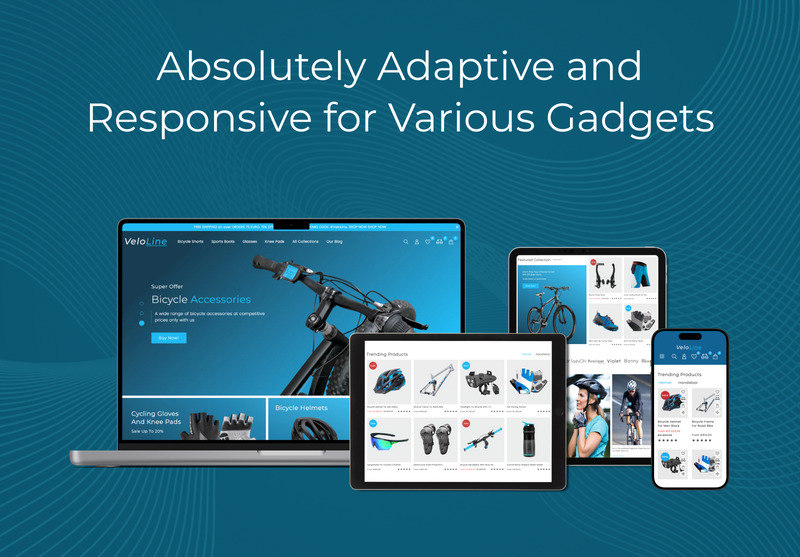 VeloLine - Deportes, Bicicletas, Viajes, Moto Tienda Shopify 2.0 - Características Imagen 3