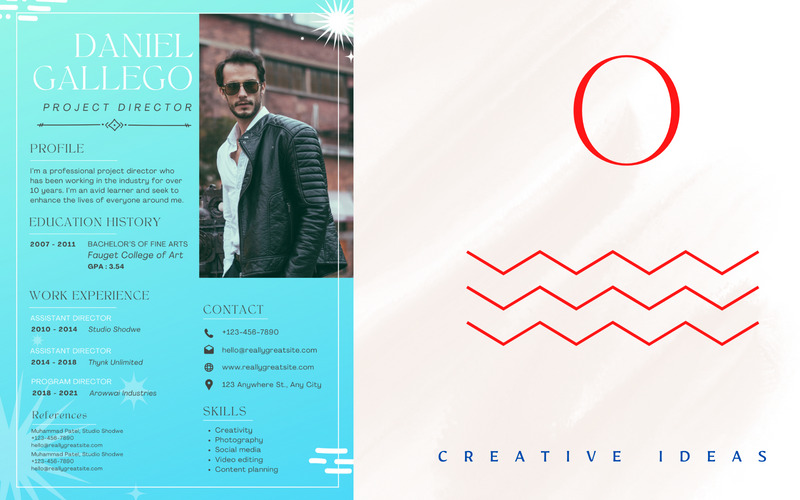 Modern Professional Resume Template | CV Template Design