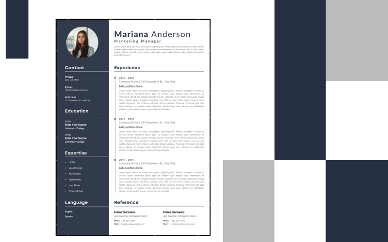 Official CV Template 2022 Newest Update Printable Resume Templates - Features Image 1