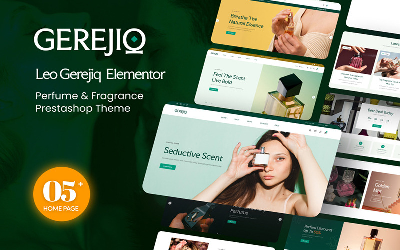 Tema de PrestaShop para perfumes y fragancias Leo Gerejiq Elementor - Características Imagen 1