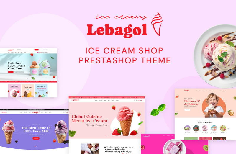 Ps Lebagol Elementor - Eisdielen-Prestashop-Theme - Eigenschaften Bild 1
