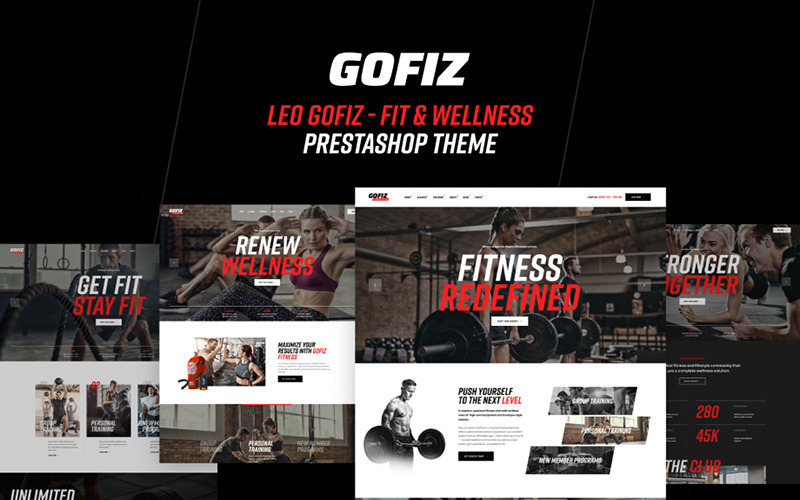 Leo Gofiz Elementor – Prestashop-Theme für Fitnessstudios - Eigenschaften Bild 1