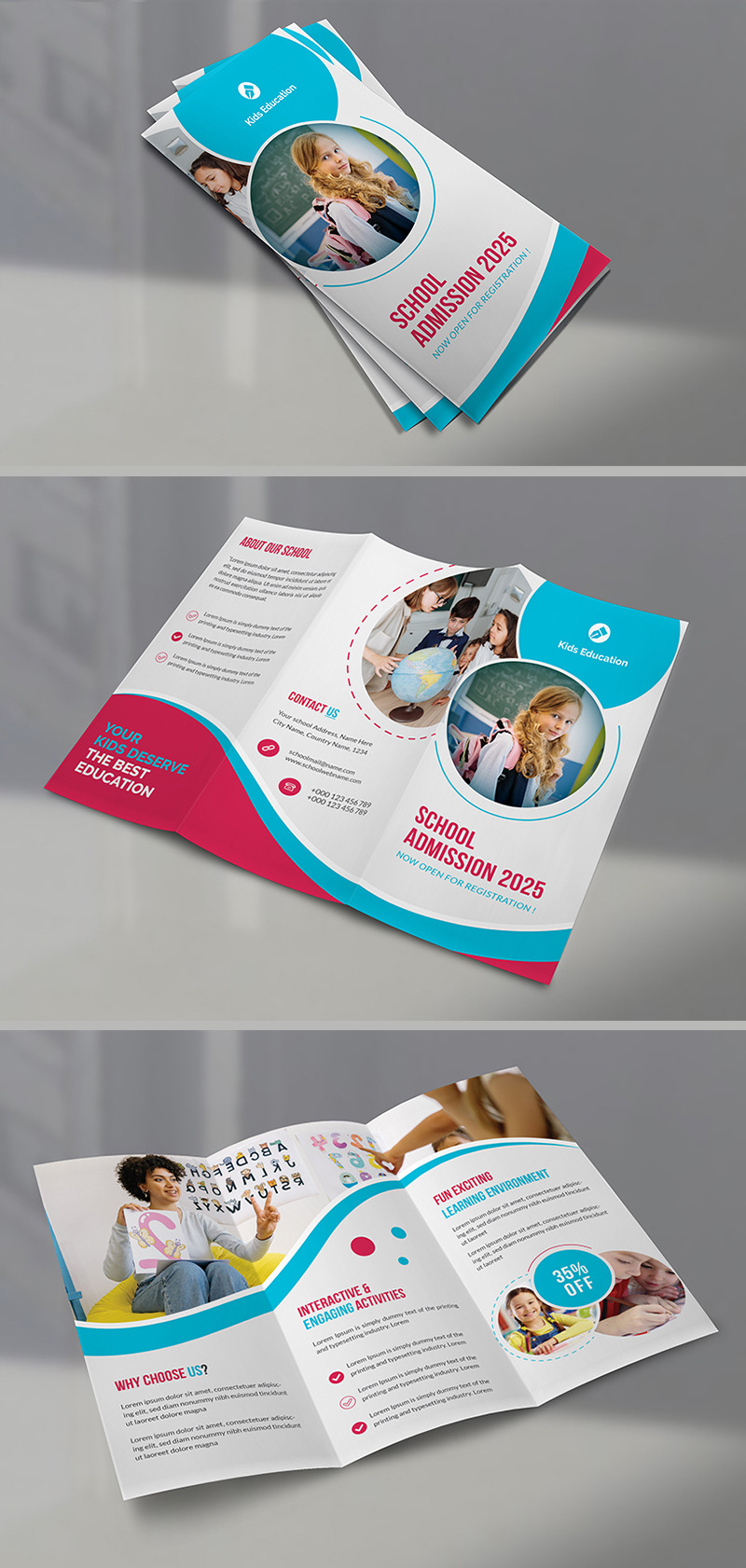 Admission Brochure Template | Educational Purposes Brochure Template - Features Image 1