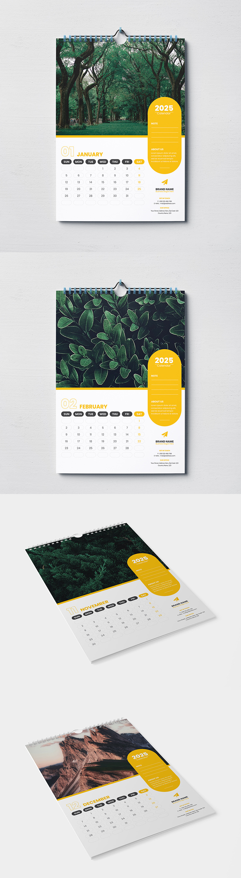 2025 Calendar Template | Year Planner - Features Image 1