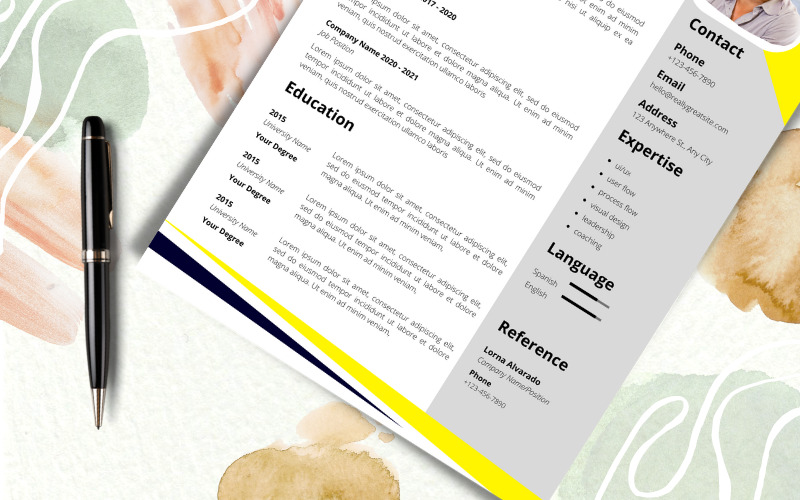 Premium Blue & Yellow Professional Digital Marketing Resume - Features Image 2