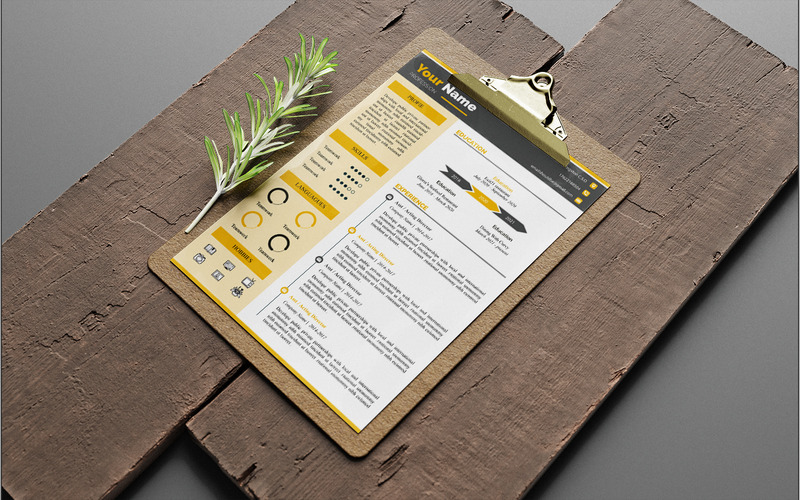 Creative and Infographic Resume Template - Features Image 1