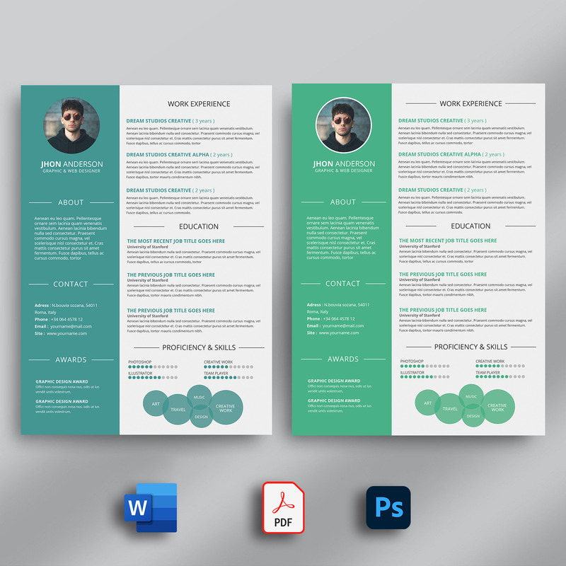 Professional Resume Template, Creative Resume Template - Features Image 2