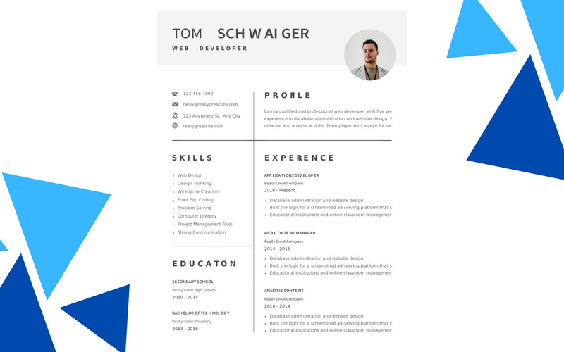 Resumes/CV Digital Design with Editable Template - Features Image 1