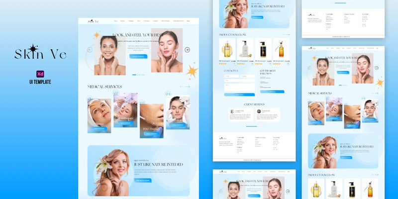 Skin Ve UI Mall - UI Adobe XD - Features Image 1