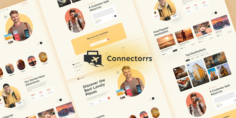 Connectorrs UI-mall designad i Adobe XD - Features Image 1