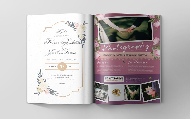 Boekmodel | Tijdschriftomslag PSD Mockup-sjabloon | Notitieboekje Mock Up | Brochuremodel | Boekomslag - Features Image 8