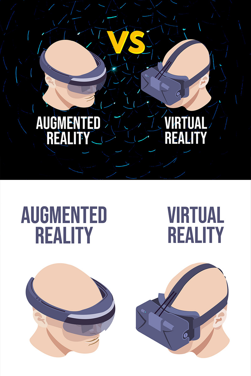 Illustrazione di avatar vettoriali di realtà aumentata e virtuale - Caratteristiche Immagine 1