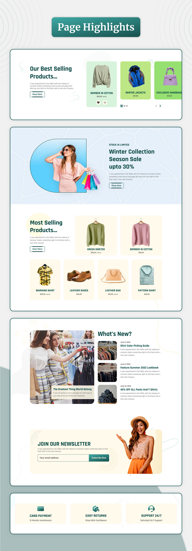 Smart Shopping - E-Commerce Landing Page Figma Kit