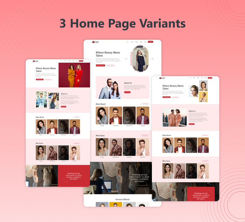 Bastion - Casting Agency weboldal Figma UI Kit - Features Image 3