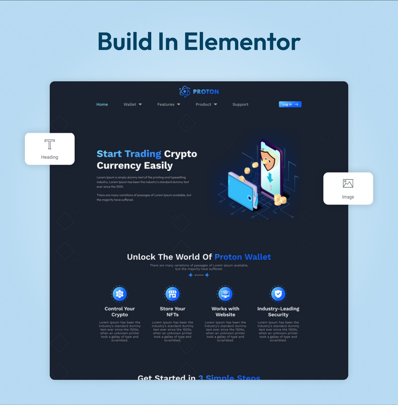 Målsida för Proton Crypto Wallet - Features Image 6