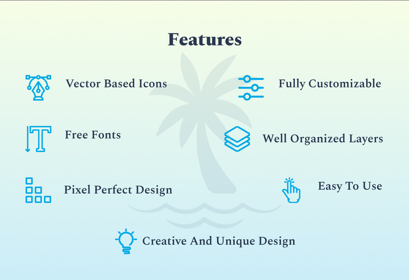 Agencia de viajes - Kit Figma de diseño de página de aterrizaje - Características Imagen 4