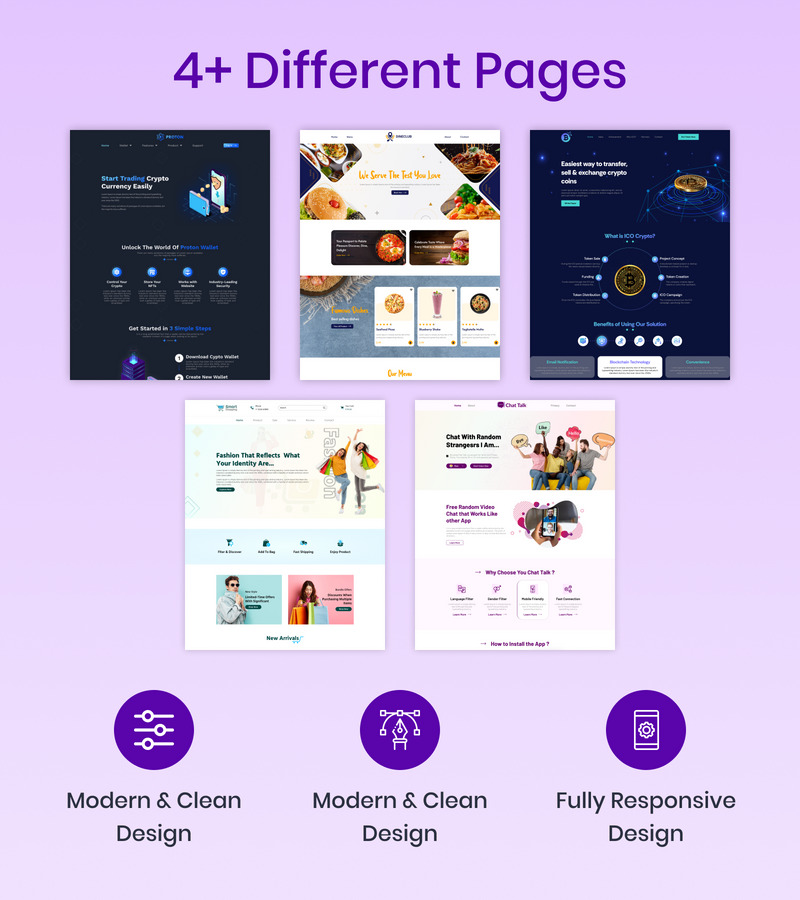 HTML5 Çok Amaçlı İşletmeler Açılış Sayfası Paketi - Features Image 2