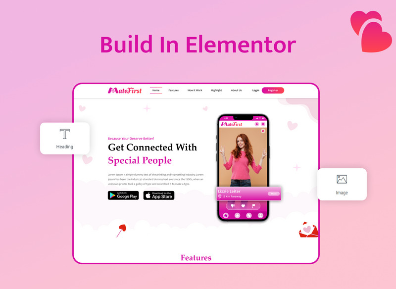 Matefirst Dating App nyitóoldala - Features Image 6