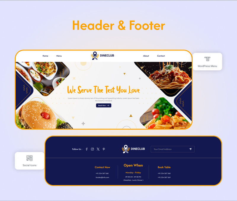 Dineclub Restaurant Landing Page - Features Image 7