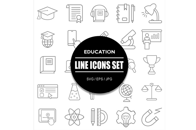 Education Icon Bundle Set - Features Image 1