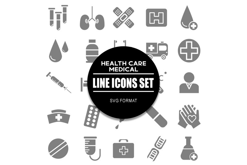 Conjunto de iconos de atención médica Paquete de iconos médicos - Características Imagen 1