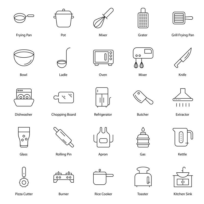 Cooking and Kitchenware Icon Set - Features Image 1