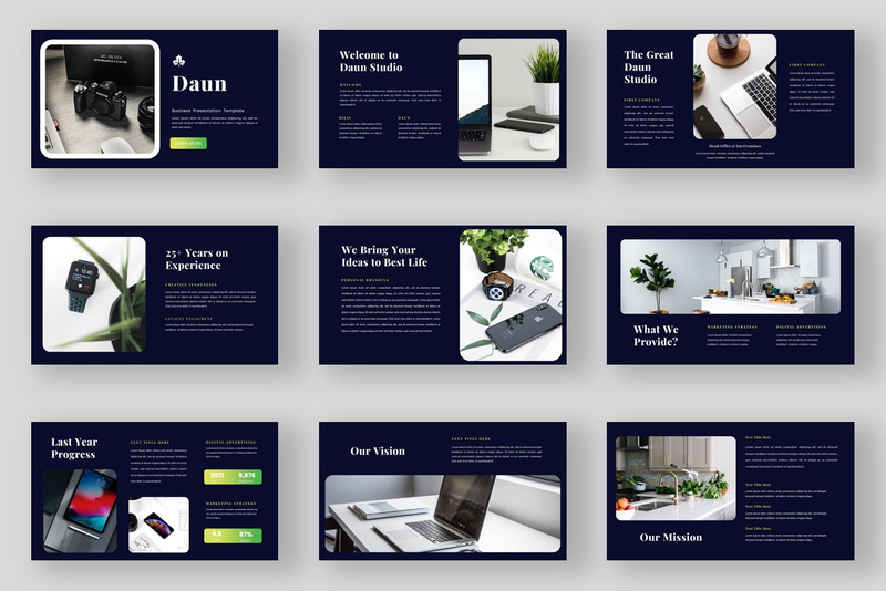 Daun - PowerPoint affärsmall - Features Image 1