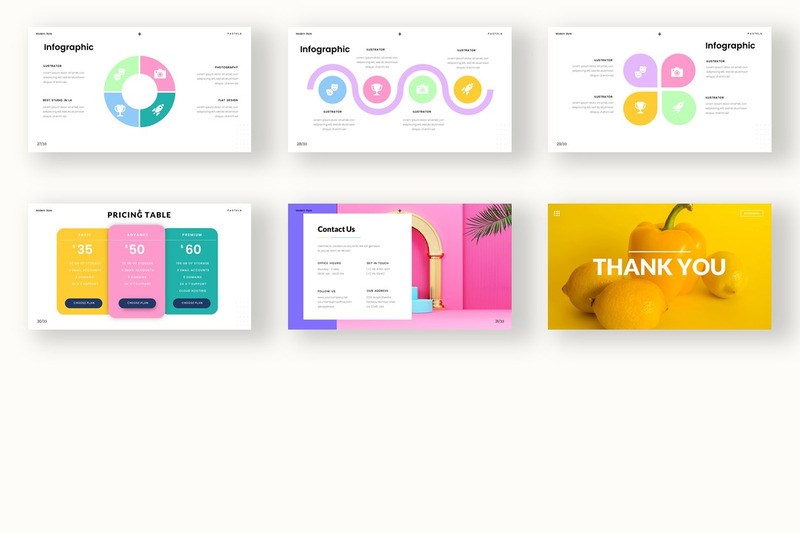 Pastela - PowerPoint minimo creativo moderno - Caratteristiche Immagine 4