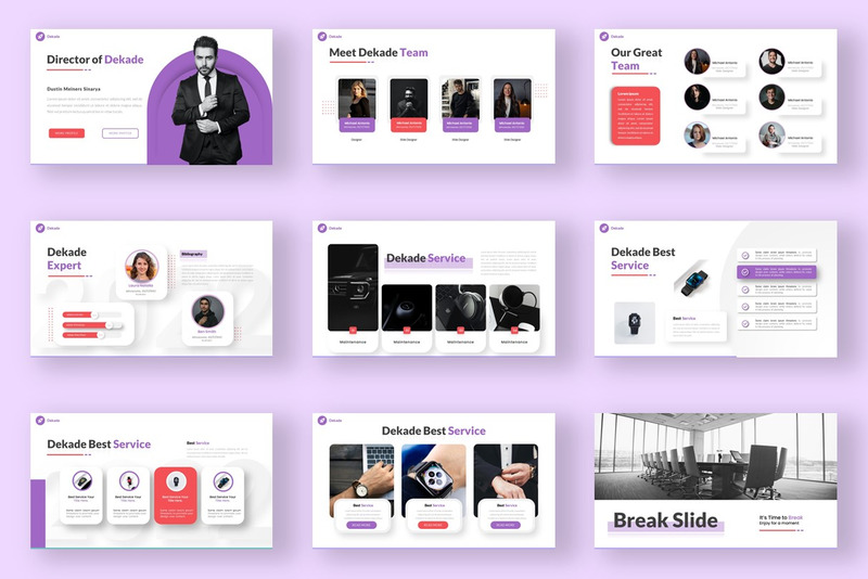 DEKADE - Modello di presentazione Keynote - Caratteristiche Immagine 2