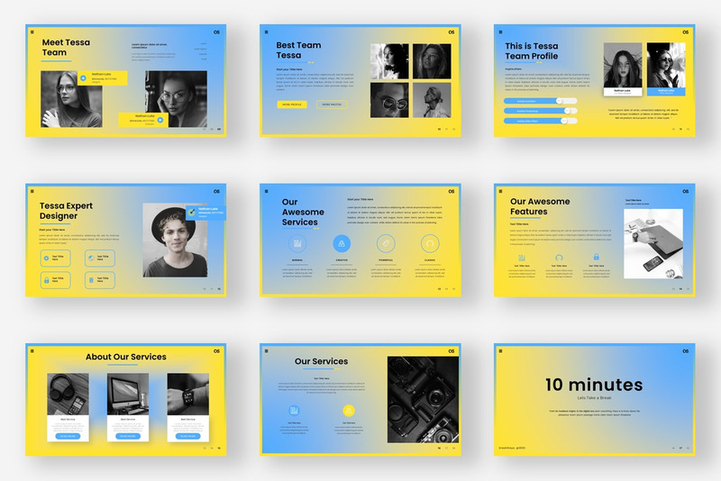 Tessa - Modello di presentazione per diapositive di Google - Caratteristiche Immagine 2