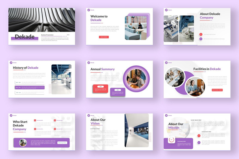 DEKADE - Modello di presentazione in PowerPoint - Caratteristiche Immagine 1